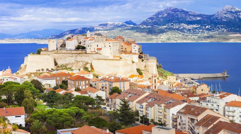 panoramic view of Calvi - Corsica island