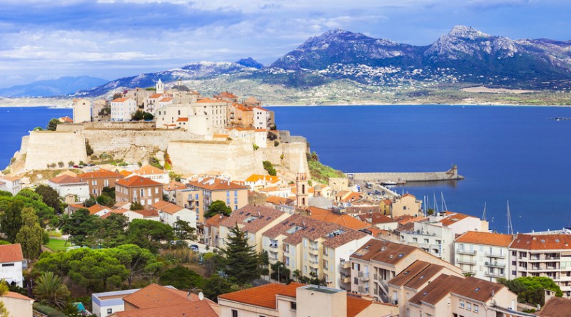 panoramic view of Calvi - Corsica island