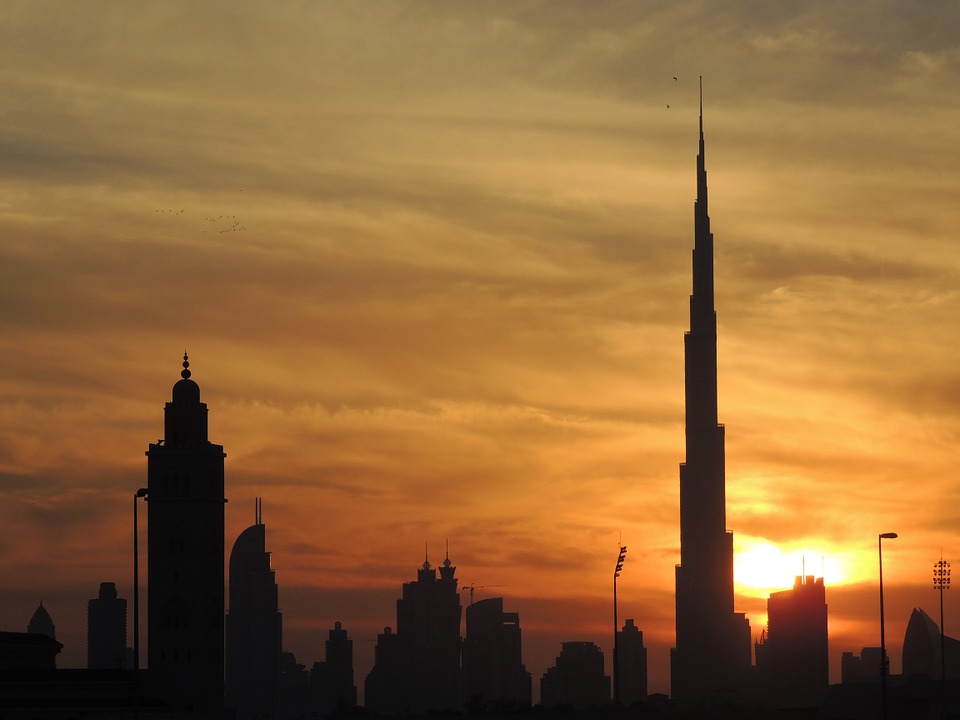 Coucher de soleil à Dubai