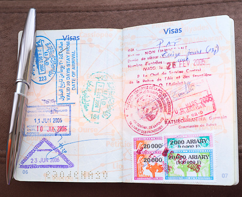Photographie d'un passeport