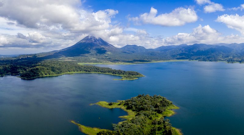 Vue panoramique du Costa Rica